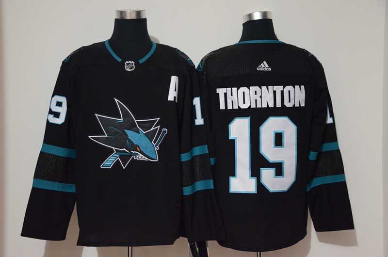 Sharks 19 Joe Thornton Black Adidas Jersey,We sell and wholesale Sharks 19 Joe Thornton Black Adidas Jersey on line form chian!